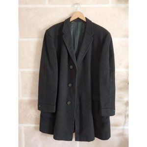 Vntg The House of Worsted-tex Men's Grey Overcoat